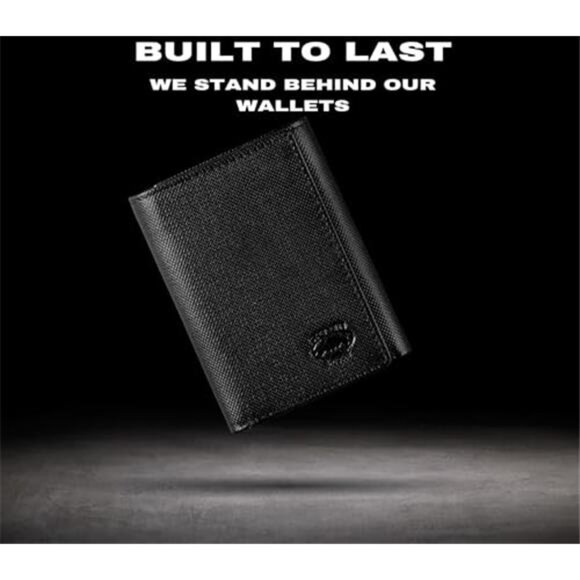 Trifold Leather Wallet for Men with RFID Blocking